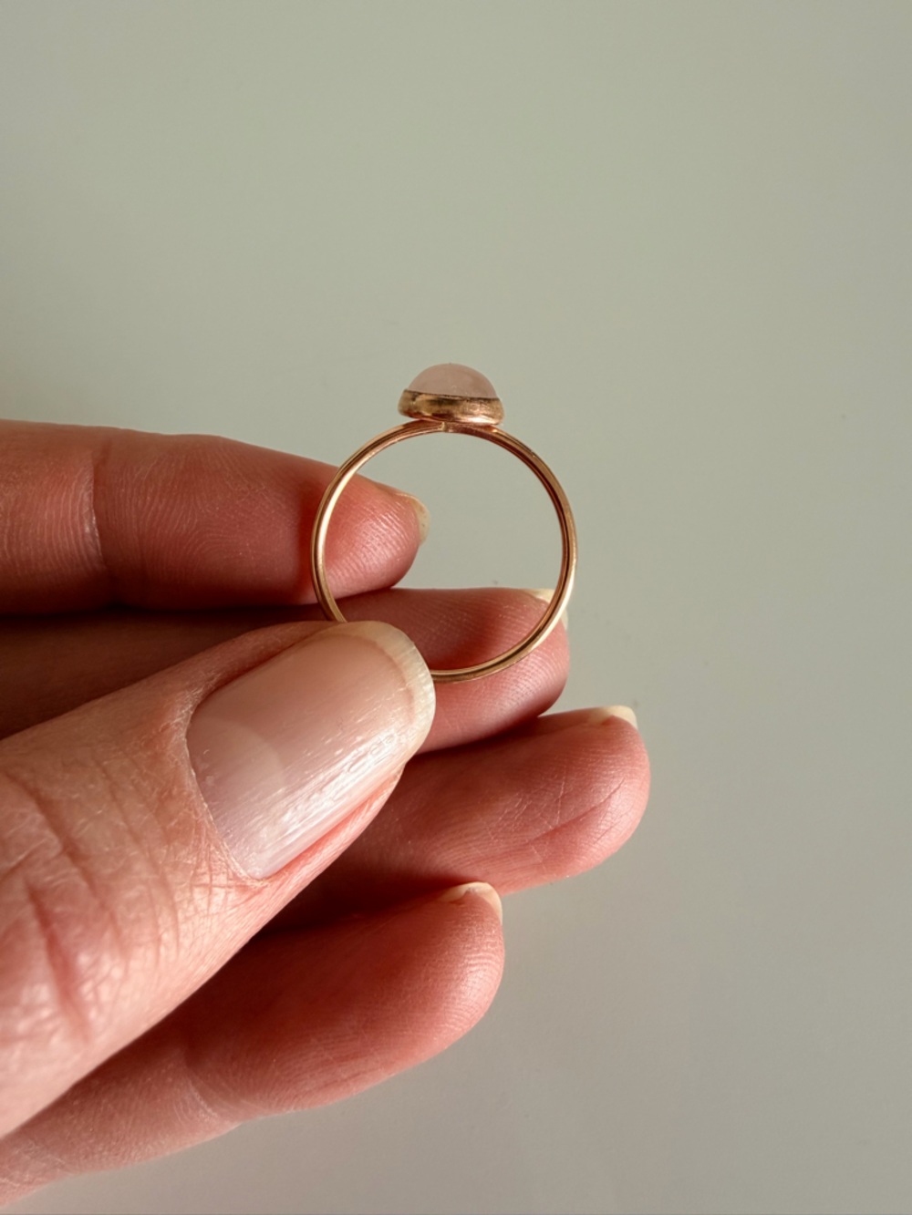 Peach and Gold Ring - Picture 2 of 3